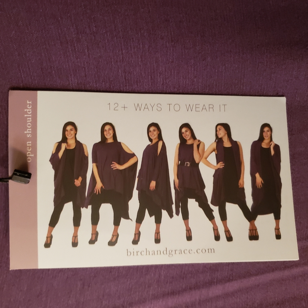 NWT BIRCH & GRACE convertible tunic top